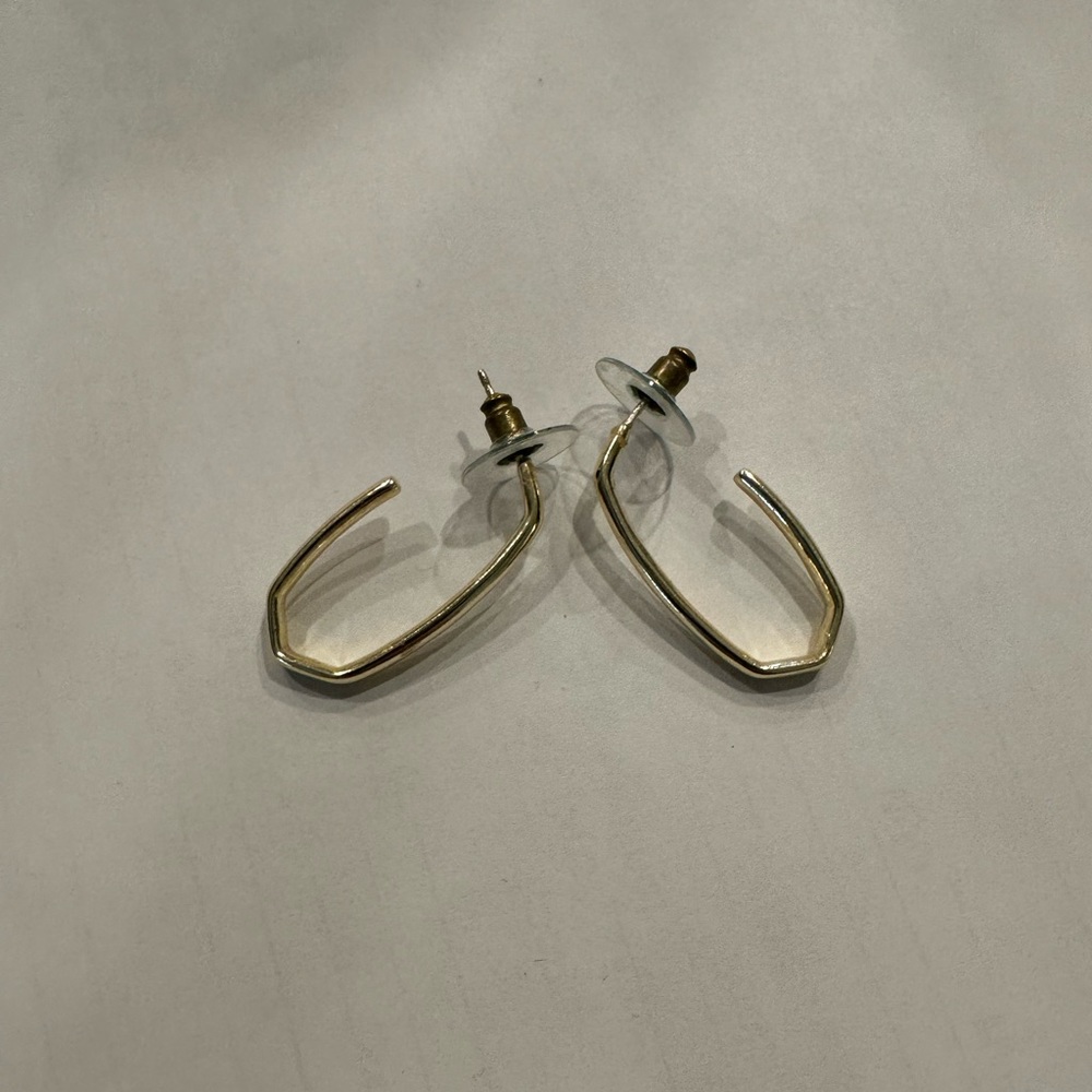 Kendra Scott Gold Oval Hoop Earrings